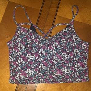 Floral crop top